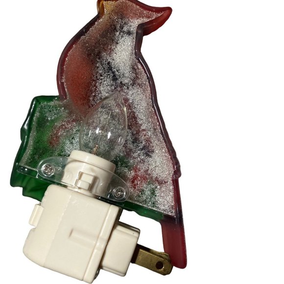 Red Cardinal Bird Christmas Night Light Original box - Picture 5 of 14